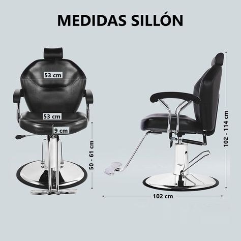Sillón de Barbero Reclinable Versión Standard ProChef-5