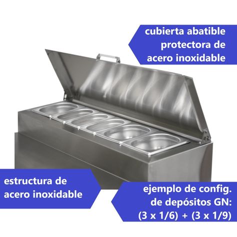 Mesón Refrigerado Pizzero 90 Cm. 300 Lt. Ac. Inox.-5