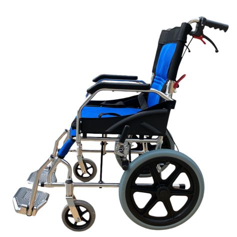 Silla de Ruedas Aluminio Ultra Liviano Aro 16-Azul-1