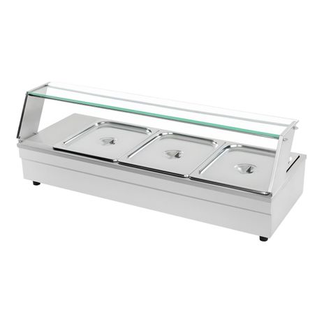 Vitrina de Calor Baño María Sobremesa 3 x GN 1/2-1