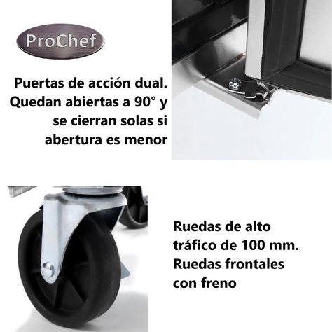 Refrigerador Dual Industrial 1380 lt. Acero Inox.-2