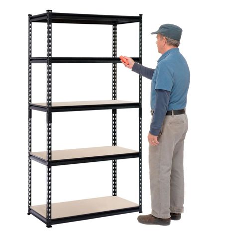Estante Acero Pintado 90x45x183 cm 5 Band. 905 Kg-0