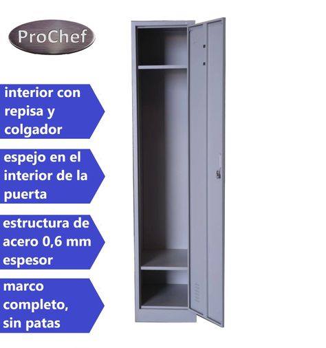 Locker Casillero metálico 1 Cuerpo 1 Puerta-3