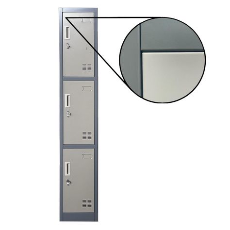 Locker Casillero metálico 1 Cuerpo 3 Puertas-4