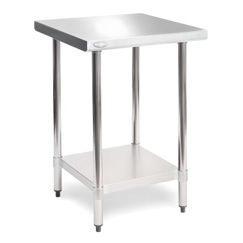 Mesón Central 60x60x85 cm Acero Inoxidable-1