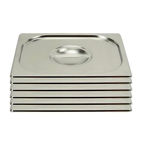 Pack 6 Tapas Gastronómicas para GN 1/2 Acero Inox-0