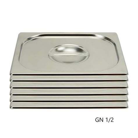 Pack 6 Tapas Gastronómicas para GN 1/2 Acero Inox-5