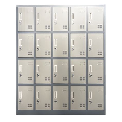 Locker Casillero Metálico 5 cuerpos 20 puertas-0