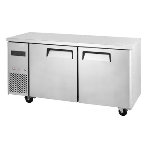 Mesón Refrigerado 150 Cm Acero Inox. 2 Ptas 400 Lt-0