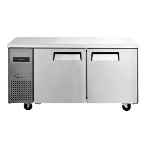 Mesón Refrigerado 150 Cm Acero Inox. 2 Ptas 400 Lt-1