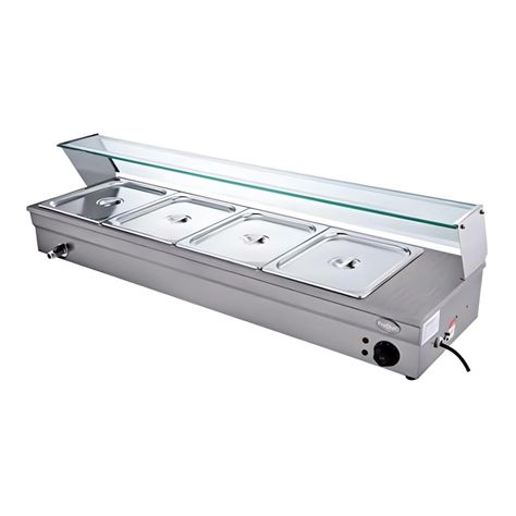 Vitrina de Calor Baño María Sobremesa 4 x GN 1/2-8