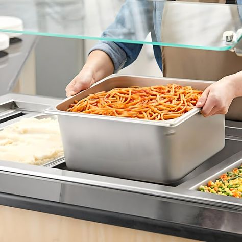 Pack 6 Depósitos Gastro GN 1/2 x 150 mm Acero Inox-2