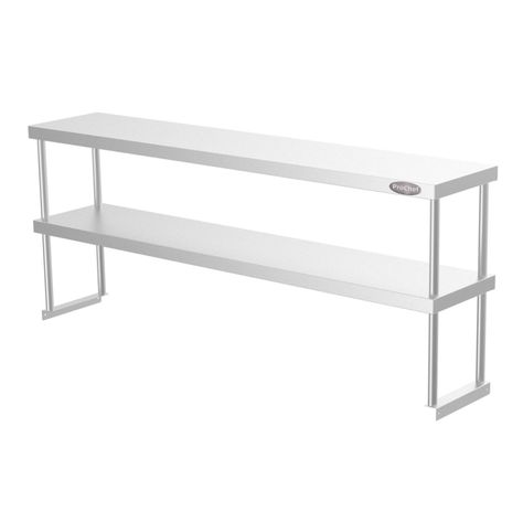 Plateo o Pasa Platos ProChef 150x35 cm Acero Inox.-0