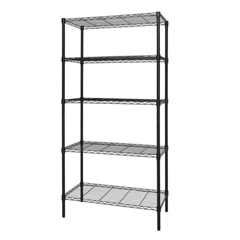 Estante Epóxico 90x35x180 cm. Acero 5 bandejas. Capacidad 600 kg.-2