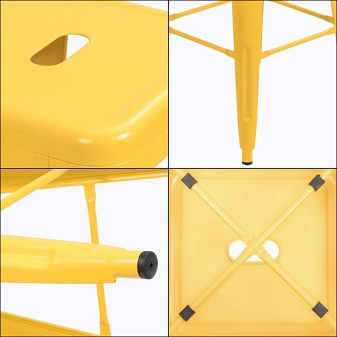 Pack 3 Unidades Piso Alto Tolix Amarillo-5