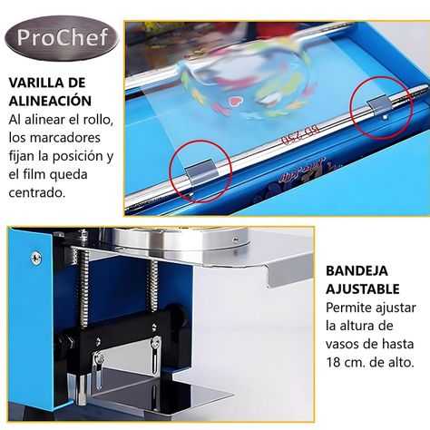 Selladora de Vasos Plásticos 90 a 95 mm diámetro-5