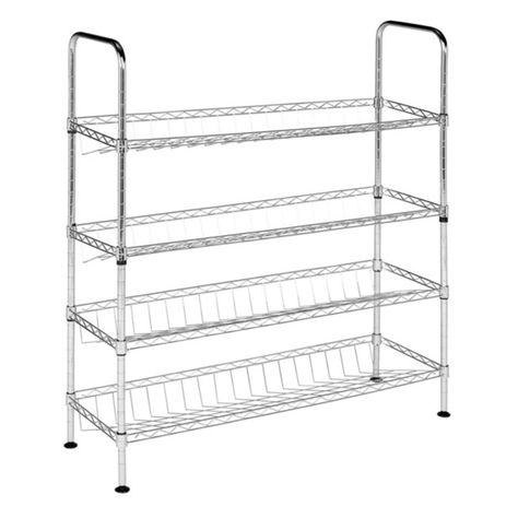 Porta Zapatos 75x25x85 cm. Acero Cromado. Capacidad 80 kg.-2