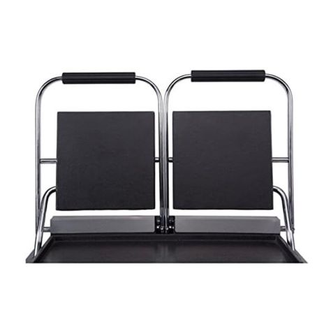 Plancha Sandwichera doble Panini Grill Acero Inox.-6