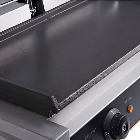 Plancha Sandwichera doble Panini Grill Acero Inox.-3