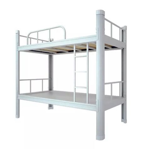 Camarote una Plaza Acero 90x200 cm Blanco-0