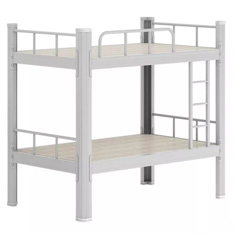 Camarote una Plaza Acero 90x200 cm Blanco-1