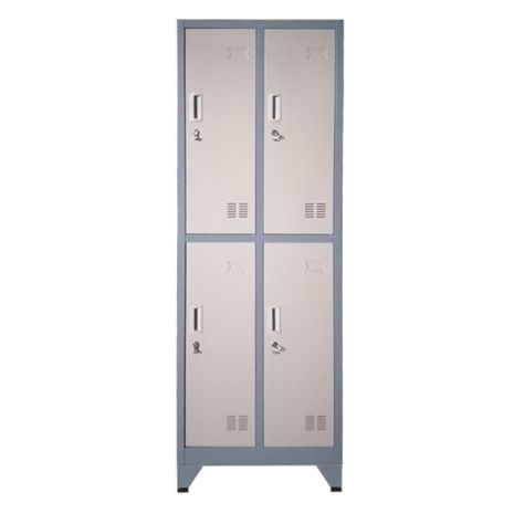 Locker Casillero metálico 2 Cuerpos 4 Puertas con Patas-0
