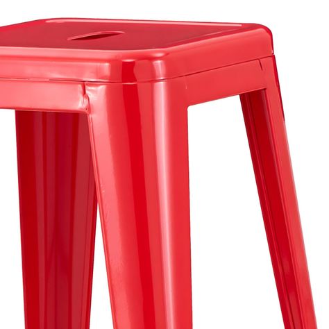 Pack 3 Unidades Piso Alto Tolix Rojo Brillante-2