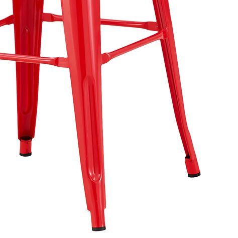 Pack 3 Unidades Piso Alto Tolix Rojo Brillante-6