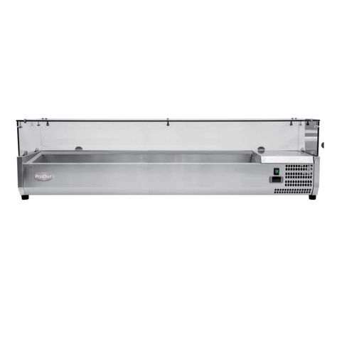 Vitrina Refrigerada Sobremesa 150 cm. Acero Inoxidable-3