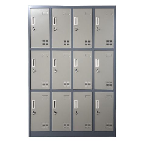 Locker Casillero Metálico 4 cuerpos 12 puertas-0