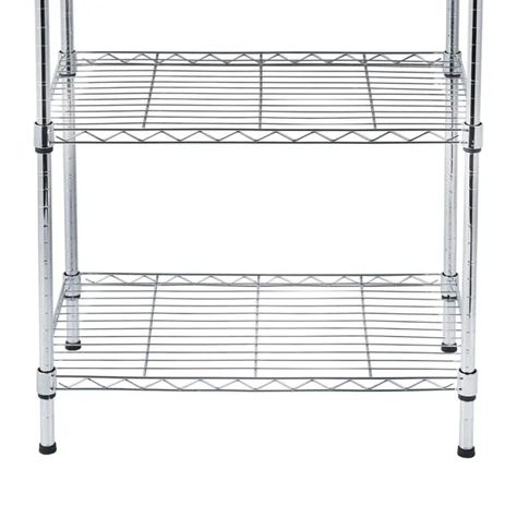 Estante 60x35x150 cm. Acero Cromado ProChef. Capacidad 200 kg.-4