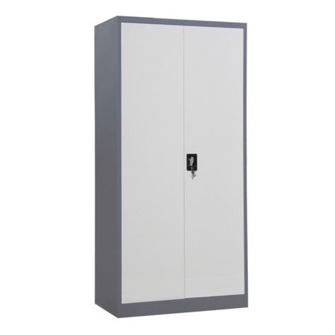 Armario de Acero 90x40x185 cm. 6 Espacios. 2 Cuerpos 2 Puertas-1