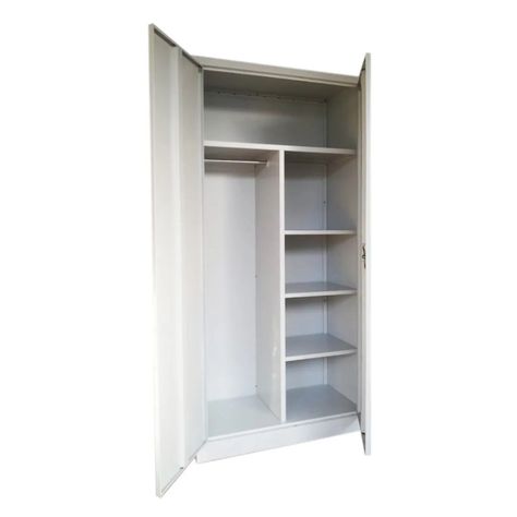Armario de Acero 90x40x185 cm. 6 Espacios. 2 Cuerpos 2 Puertas-3