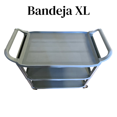 Carro Servicio  Grande XL 103x50x96  Gris-3
