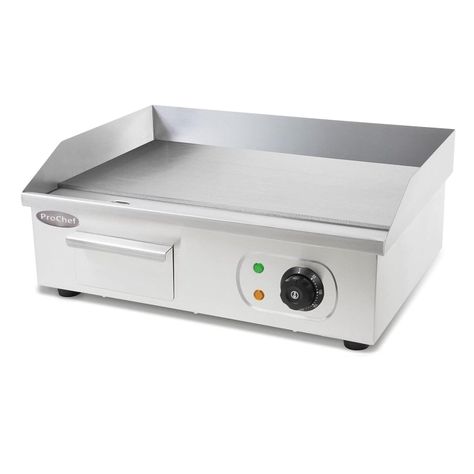 Plancha Churrasquera Eléctrica 55 x 35 cm. Ac Inox-0