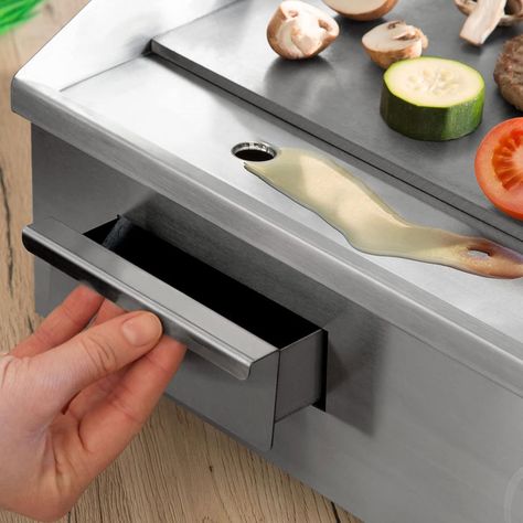 Plancha Churrasquera Eléctrica 55 x 35 cm. Ac Inox-3