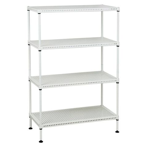 Estante Acero Perforado 4 Bandejas. 60x30x90 cm. Cap. 200 kg-0
