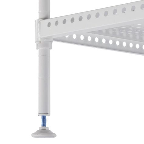 Estante Acero Perforado 4 Bandejas. 60x30x90 cm. Cap. 200 kg-2