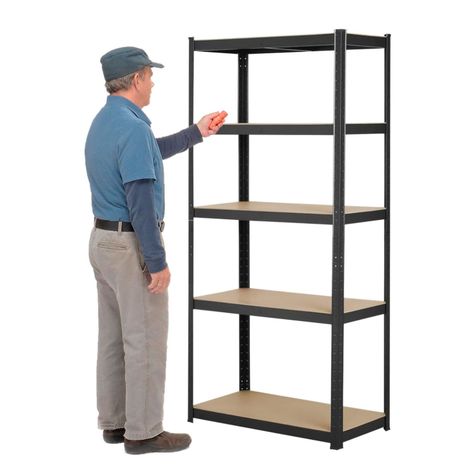 Estante Acero Pintado 90x40x180 cm 5 Band. 875 Kg-0