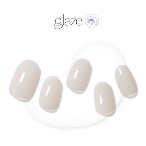 Glaze Semi-Cured Gel Nail: ZMC231N Soft Cream-1