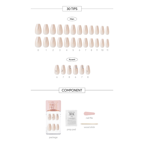 Uñas Press On Manicura Dashing Diva MDR2F058CF DD01-246-2