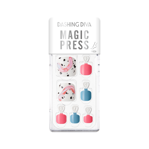 Uñas press on Pedicura Dashing Diva MDR1271P-0