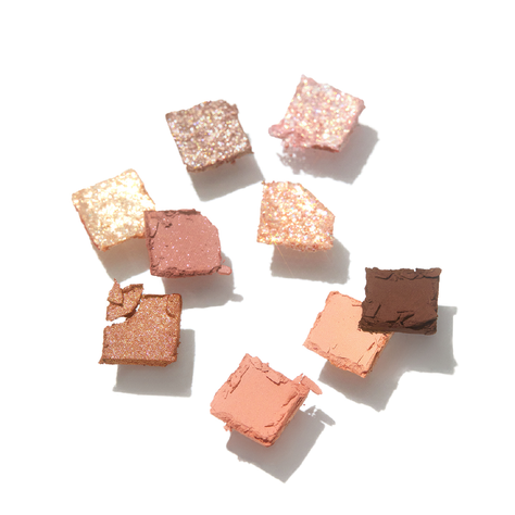 Paleta de Sombras Glitter No. 3 All Of Coral Pink Unleashia-3
