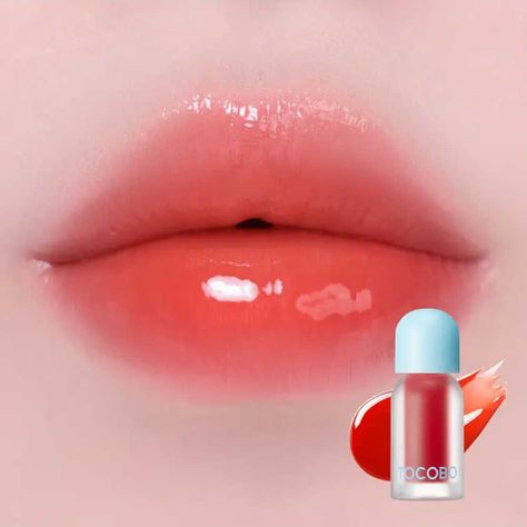 Aceite labial Tocobo tono rojo frío 01 Chill Red-1