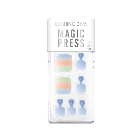 Uñas press on Pedicura Dashing Diva MWK115P-0