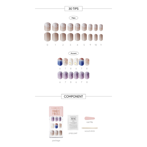 Uñas Press On Manicura Dashing Diva MDR2F048RR DD01-240-2