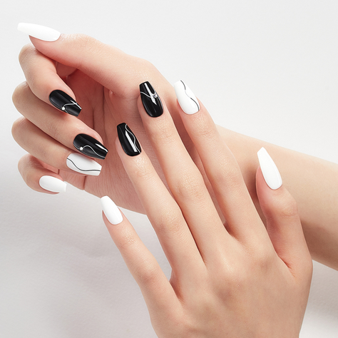 Uñas press on Manicura Dashing Diva MDR1240CF-1