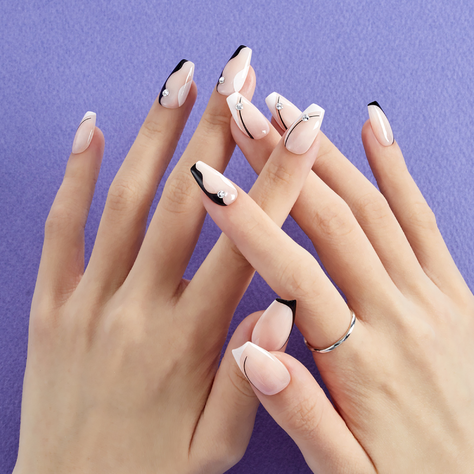 Uñas Press On Manicura Dashing Diva MDR2F071CF DD01-254-1