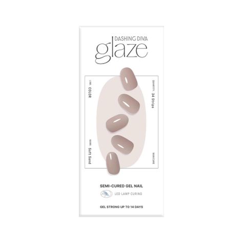 Glaze Semi-Cured Gel Nail: ZMC230N Soft Sand-0