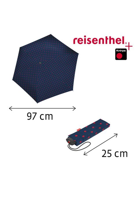 Paraguas Knirps+Reisenthel pocket mini - mixed dots red-2